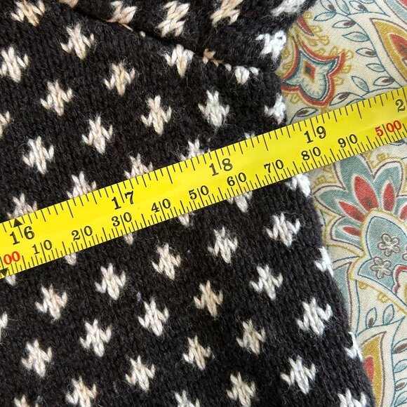 TOMMY HILFIGER Nordic Knit Fair Isle Zip Jacket - Cotton Wool Blend - Men S Wm M - Picture 7 of 8